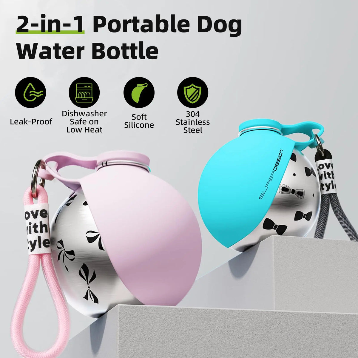 Klaro Portable Dog Water Bottle - photo 1 of 19