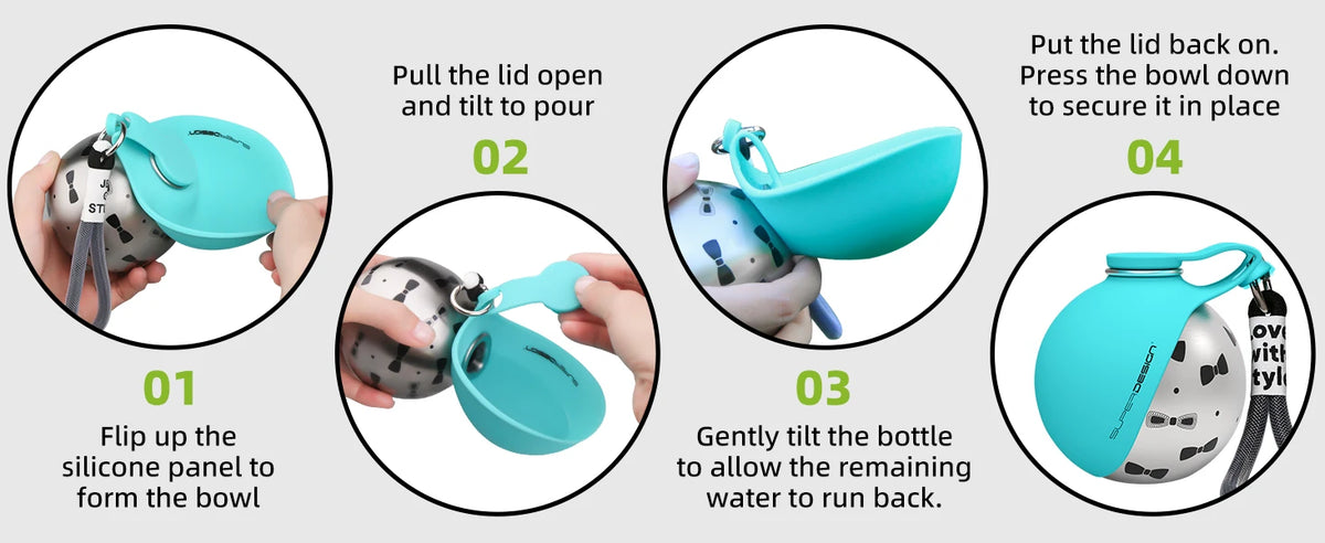 Klaro Portable Dog Water Bottle - photo 13 of 19